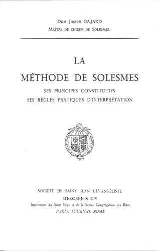 La méthode de solesmes