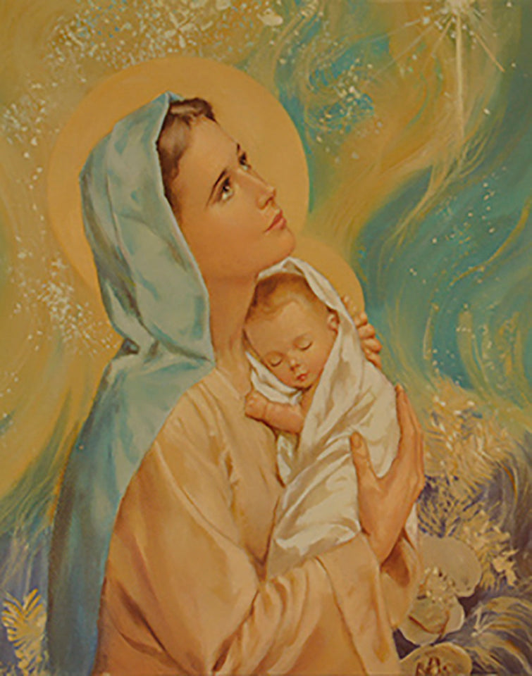 Vierge des Pauvres - Icône classique 14,3x10,6 cm - 720.72