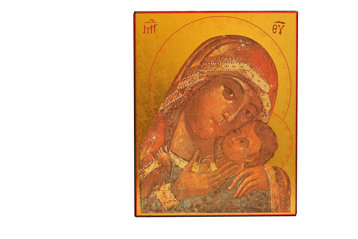 Vierge de Korsun - Icône dorée à la feuille 15x11,8 cm - 120.64
