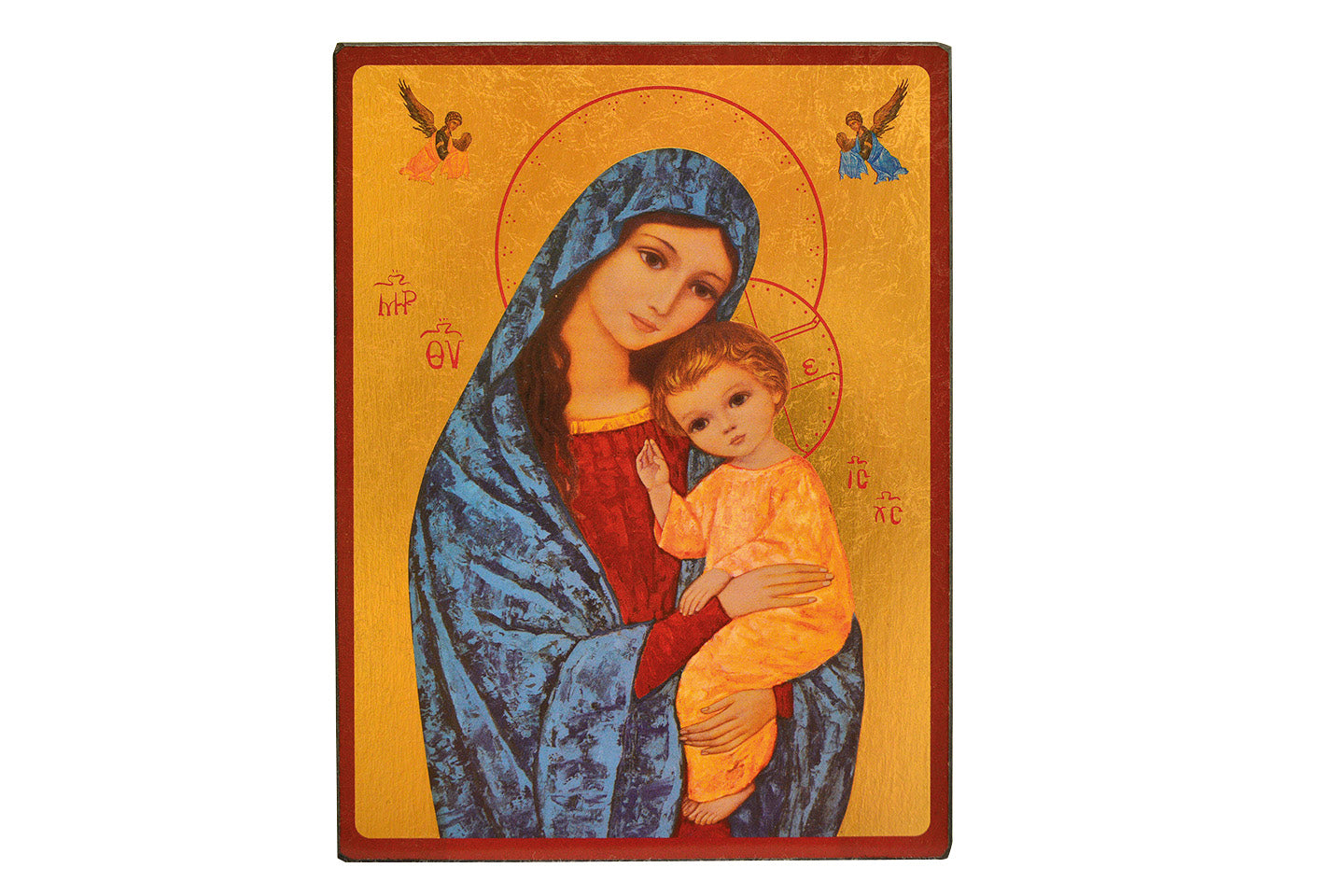 Vierge de la Lumière - Icône dorée à la feuille 14,2x11,8 cm - 942.64
