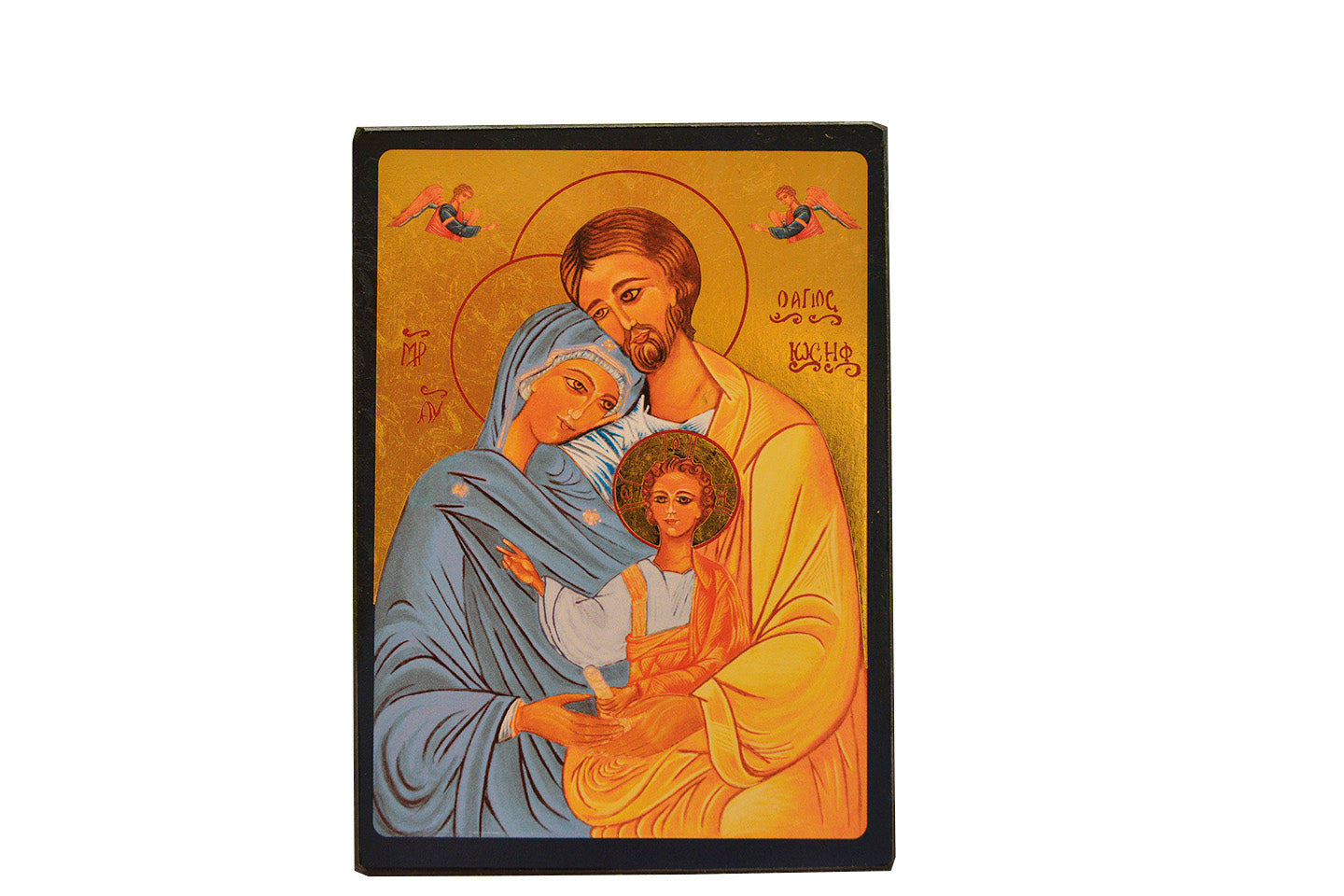 La Sainte Famille - Icône dorée à la feuille 12,8x9,6 cm - 283.63