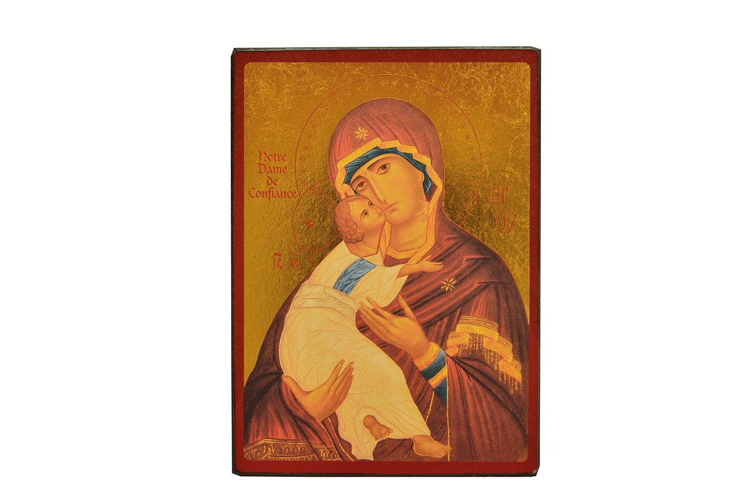Notre Dame de Confiance - Icône dorée à la feuille 20x14,9 cm - 199.67