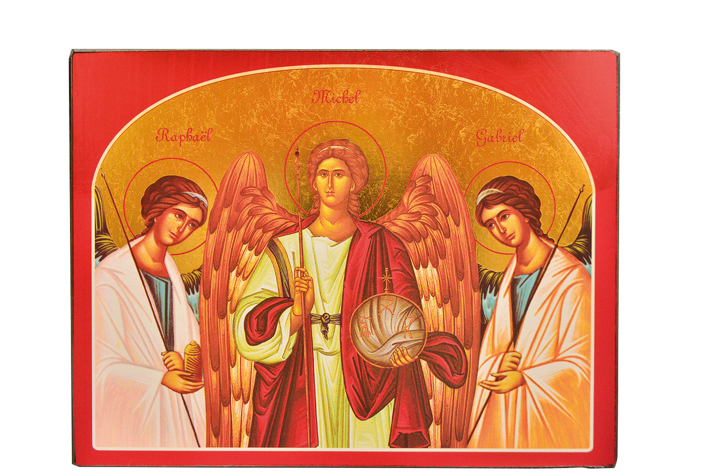 Les 3 Anges - Mini icône autocollante 9,5x6,5 cm - 173.13