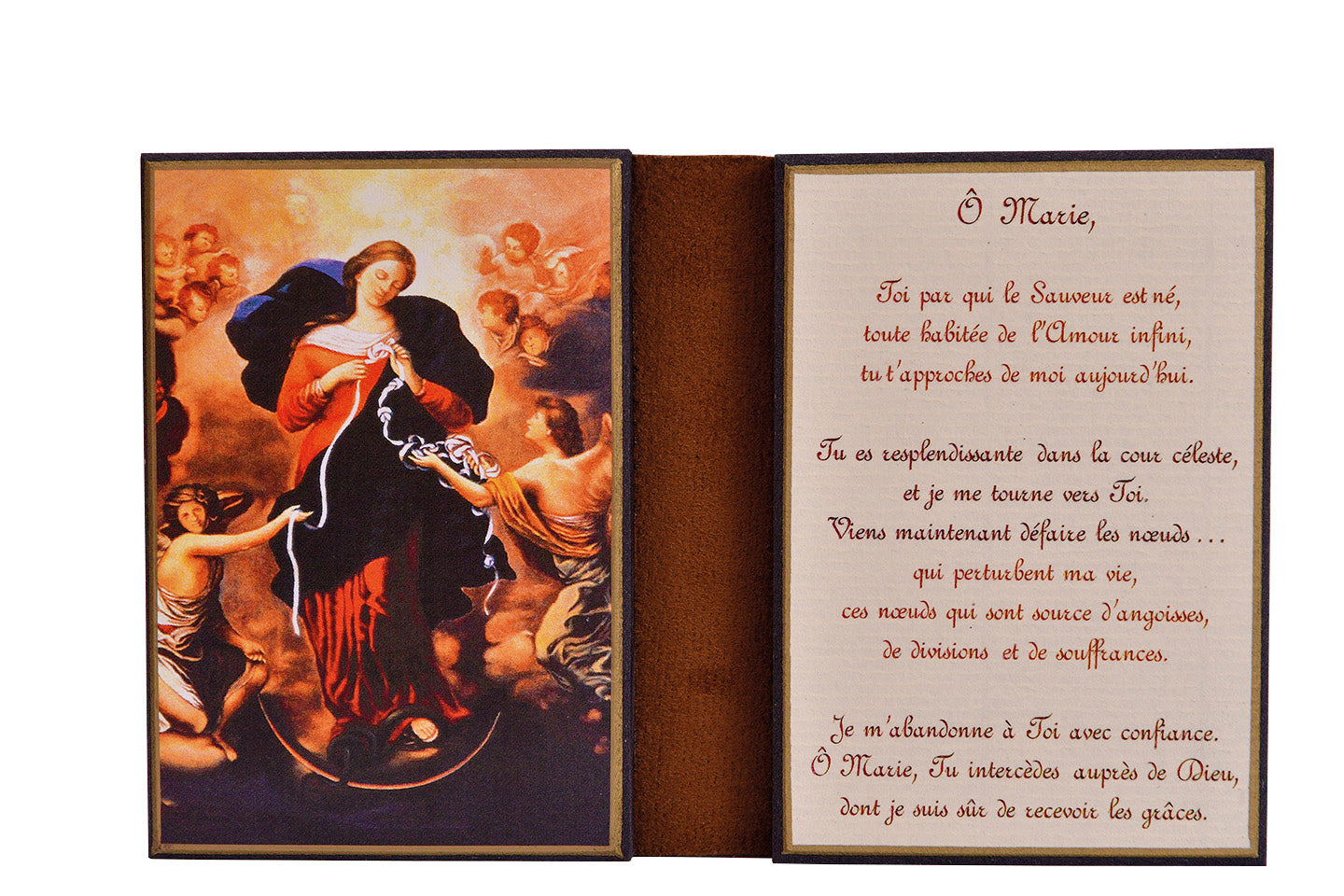Marie qui défait les noeuds - Diptyque 8x15 cm - 116.F3
