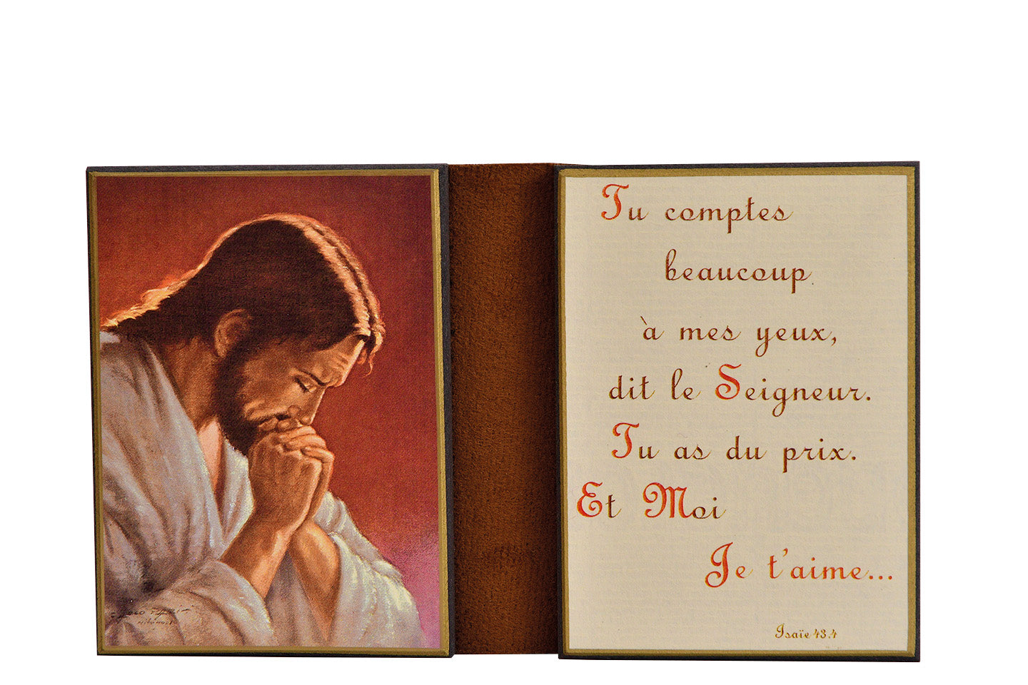 Le Christ en Prière - Diptyque 8x15 cm - 866.F3