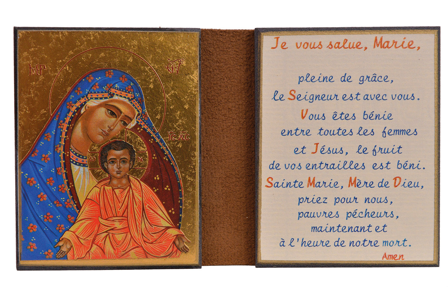 La Vierge au manteau - Diptyque 8x15 cm - 186.F3