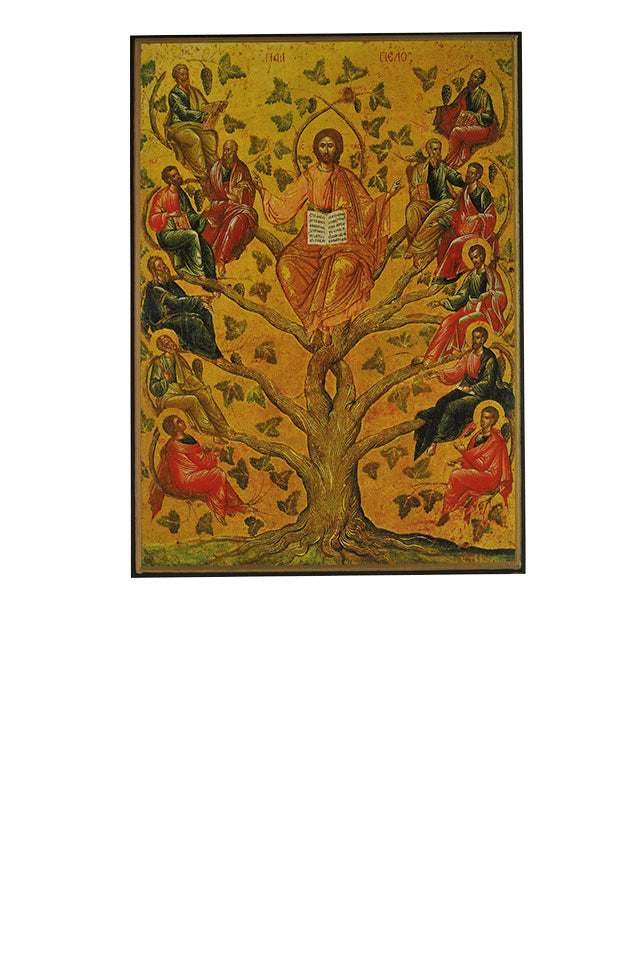 Christ Arbre de Vie - Icône classique 13x10,6 cm - 745.72
