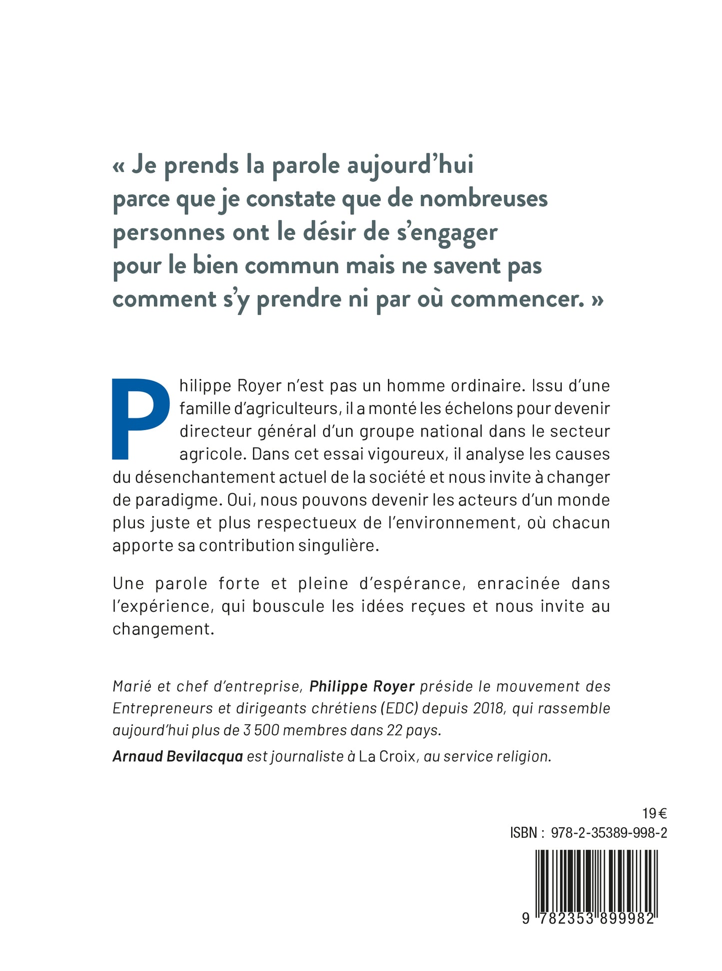 S'engager pour le bien commun