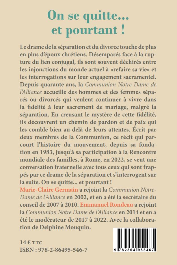 On se quitte... et pourtant !
