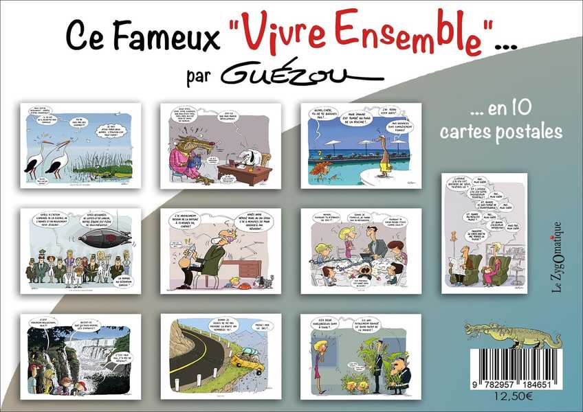 10 cartes postales en pochette : Ce Fameux Vivre Ensemble