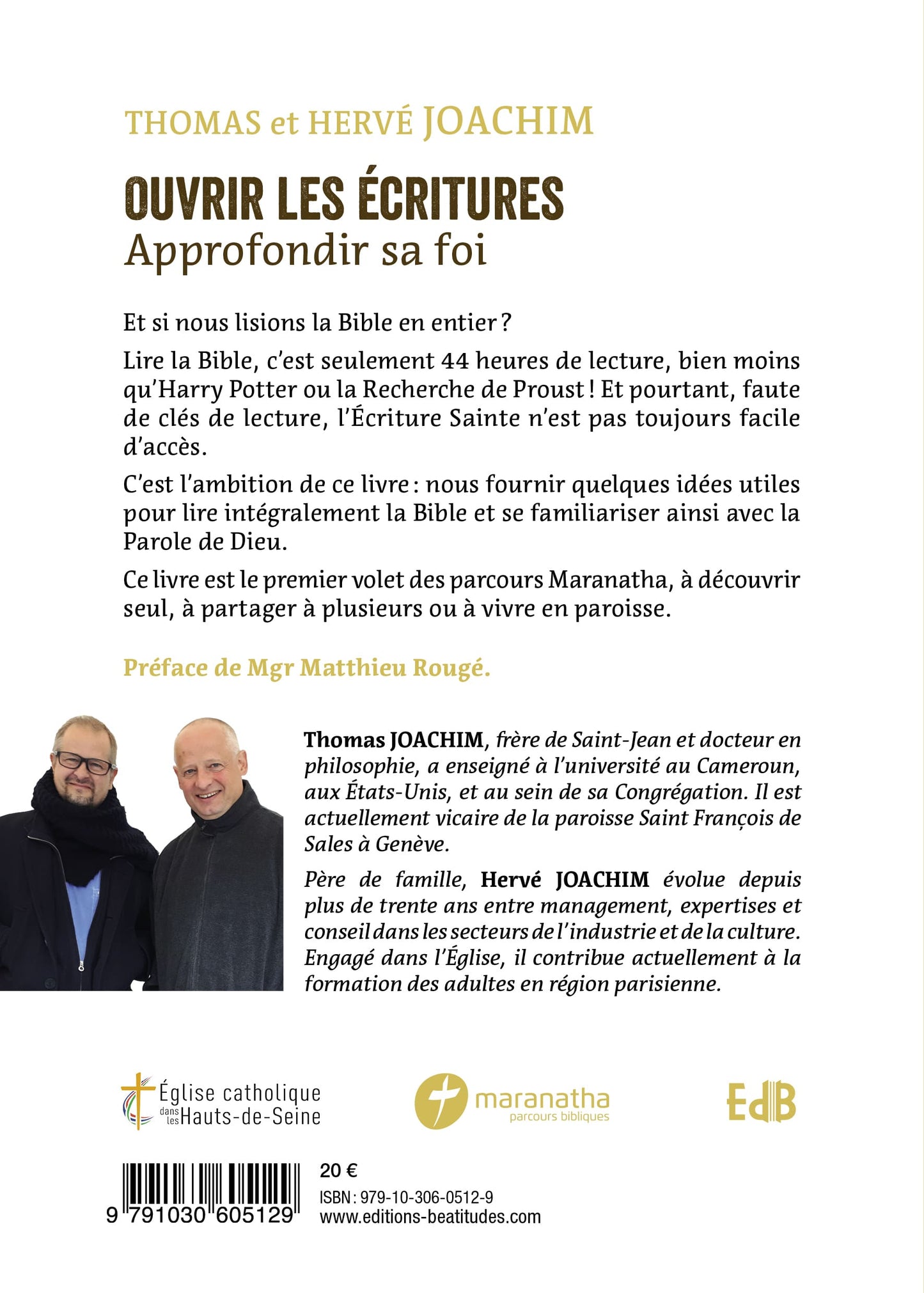 Ouvrir les Écritures