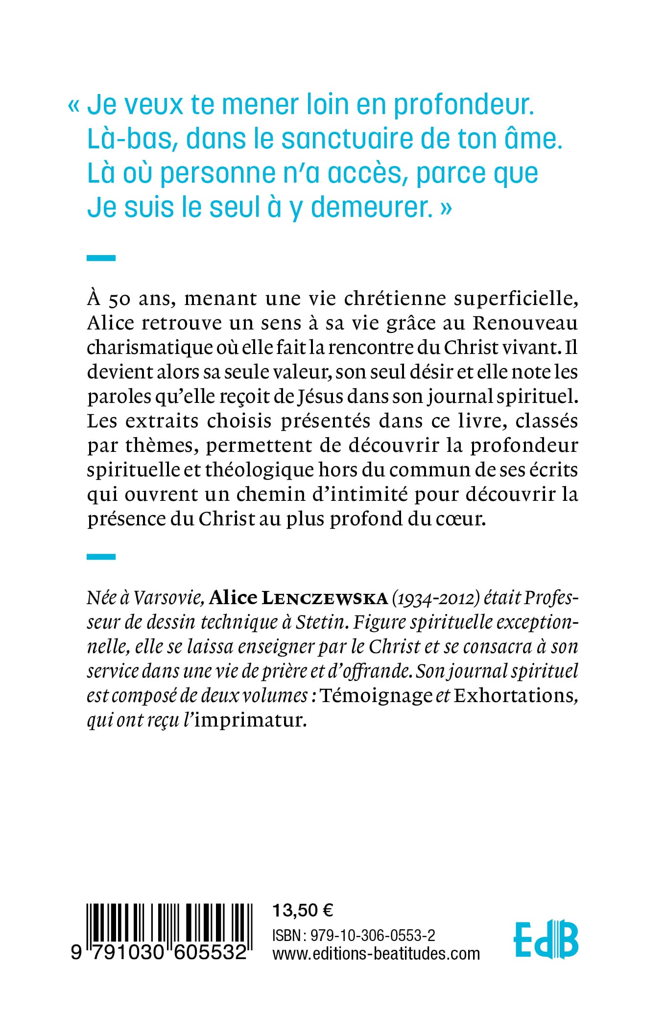 Reviens au sanctuaire de ton âme (nouvelle édition 2024)