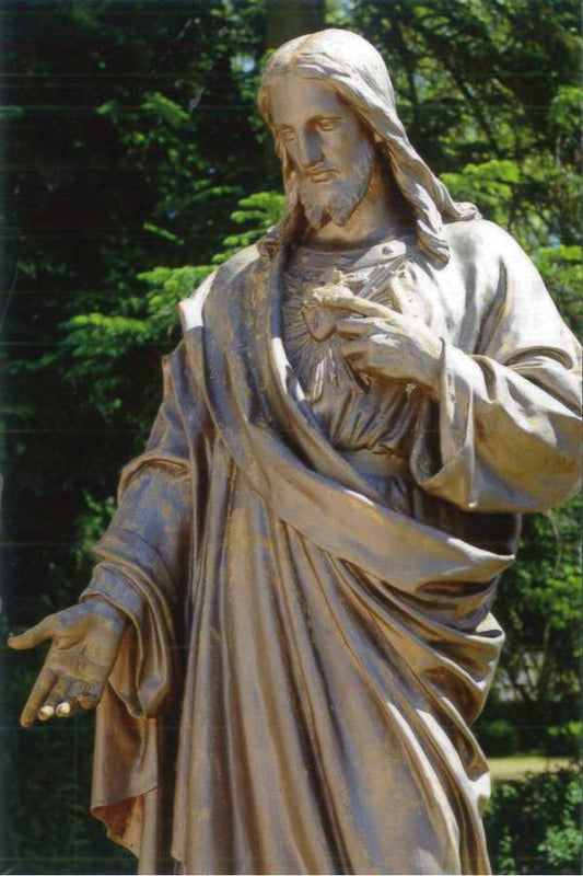 Paray-le-Monial, 71 Parc des Chapelains, la statue du Sacré-Coeur