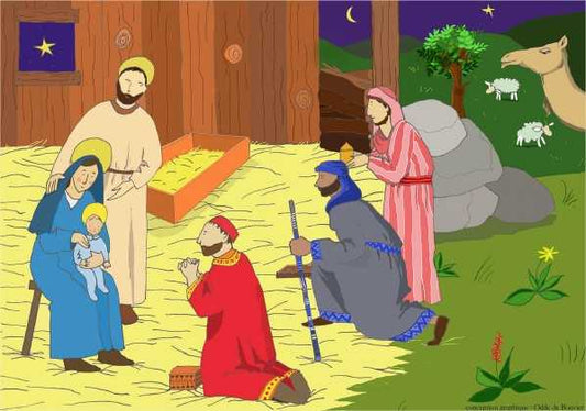 Puzzle coffret 63 pièces - La naissance du Christ