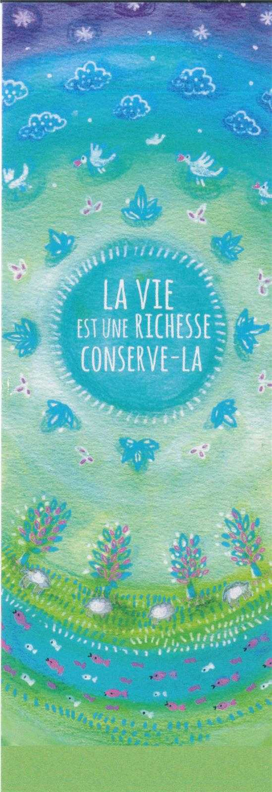 Signet  La vie est une richesse Conserve-la à l'unité