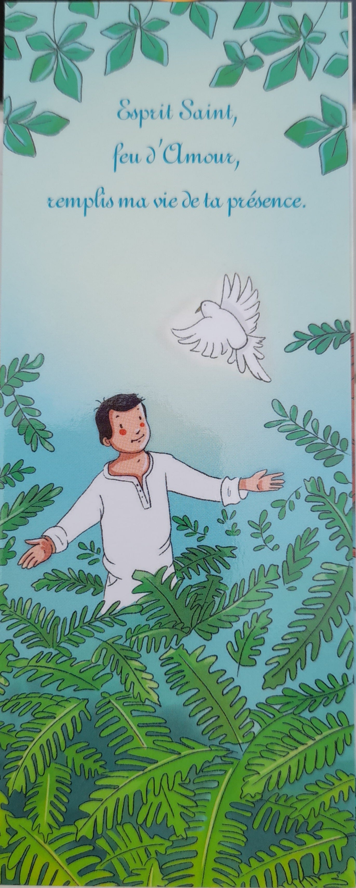 Lot de 25 signets - Esprit Saint, feu d'amour, remplis ma vie de ta présence.