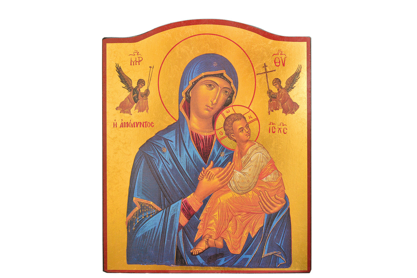 Notre Dame du Perpétuel Secours - Icône dorée à la feuille 15x11,8 cm -  372.64
