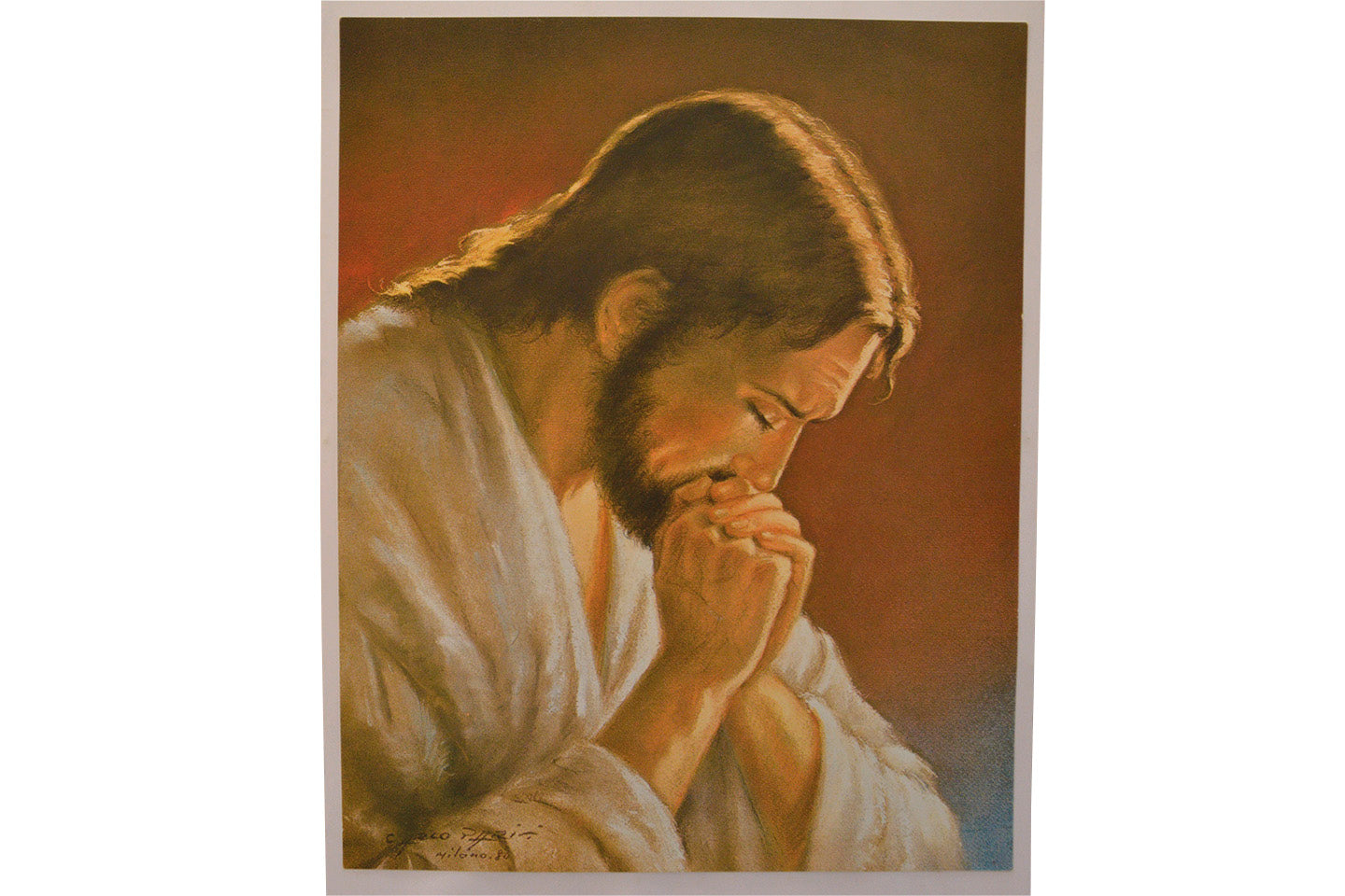 Le Christ en Prière - Icône classique 13,2x10,6 cm -  866.72