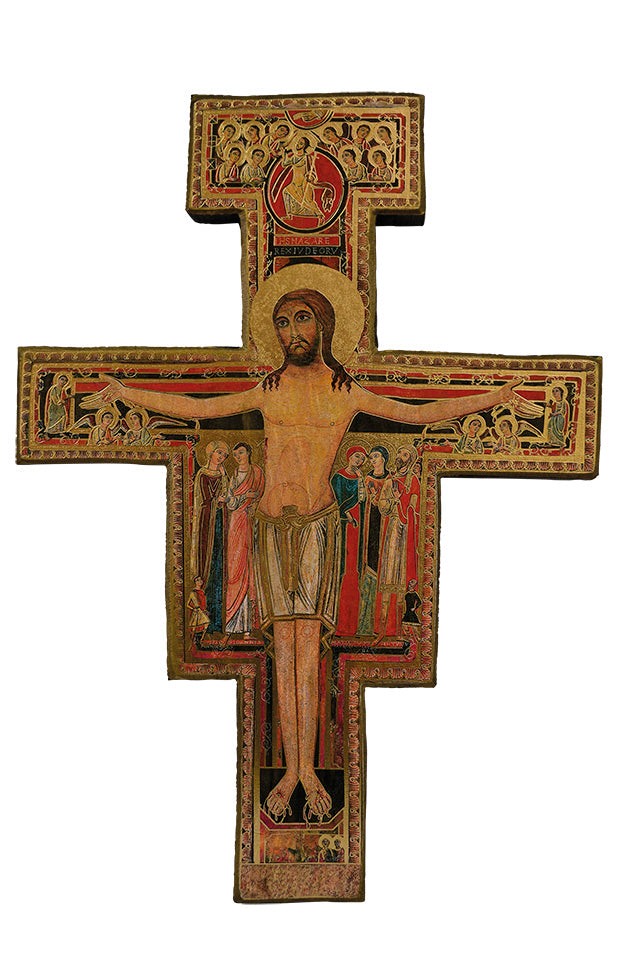 Saint François d'Assise - Croix 39x28 cm -  155.37