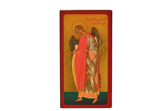 Saint Gabriel - Mini icône autocollante 9x4 cm -  393.12