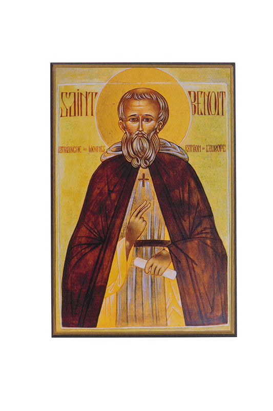Saint Benoit - Icône classique 15x10,6 cm -  804.72