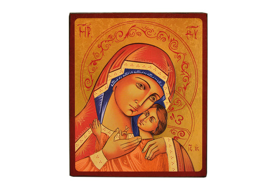 Vierge de Korsun - Icône dorée à la feuille 23,5x19,5 cm -  421.68