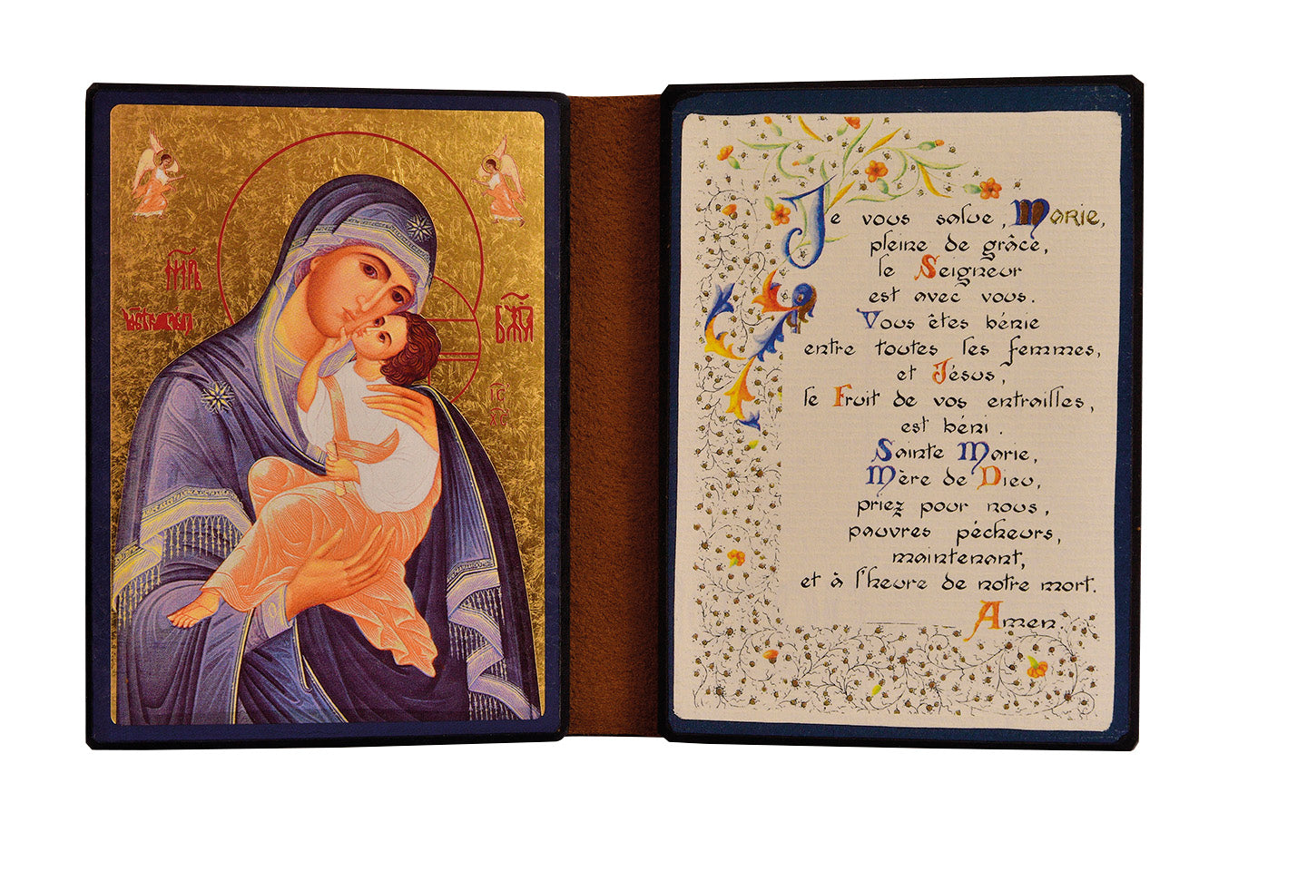 Marie qui aime l'humanité - Diptyque 13x19 cm -  143.F9