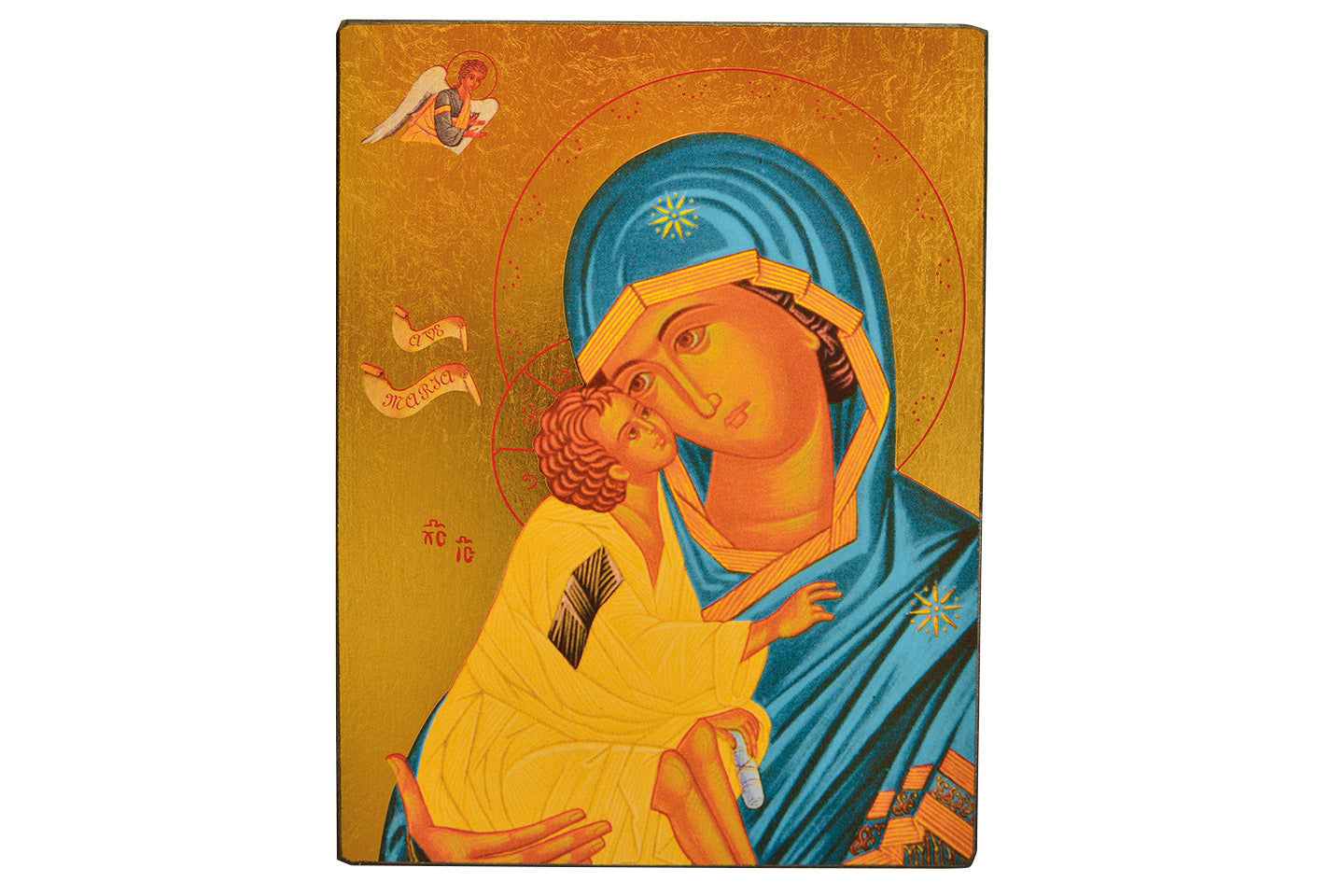 La Vierge de l'Ave Maria - Icône dorée à la feuille 15x11,8 cm -  175.64