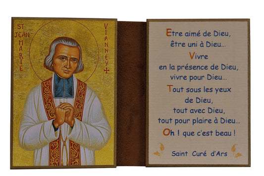 Saint Curé d'Ars - Diptyque 13x19 cm -  492.F6