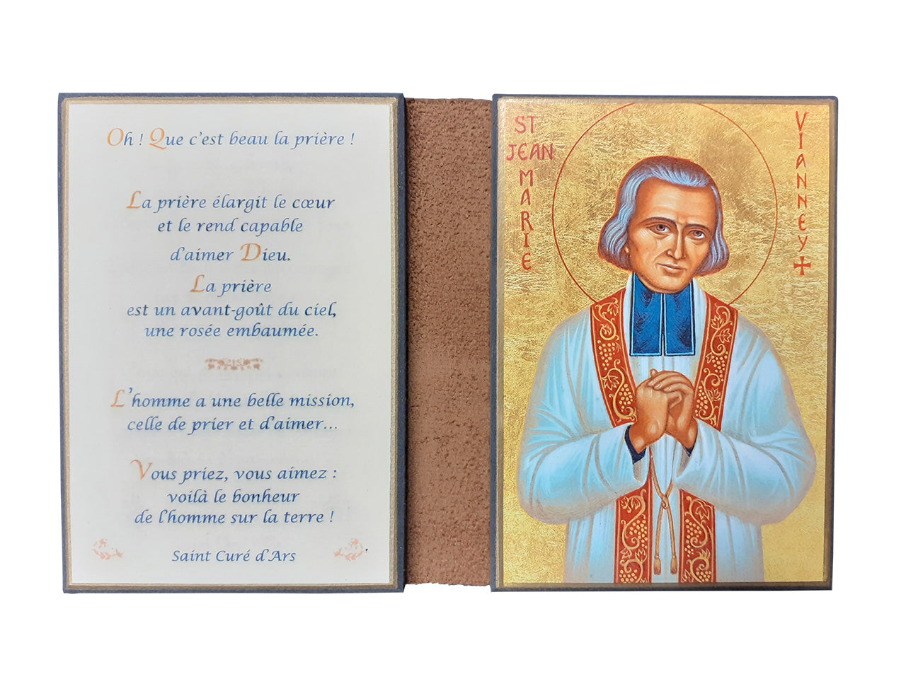 Saint Curé d'Ars - Diptyque 8x15 cm -  692.F3