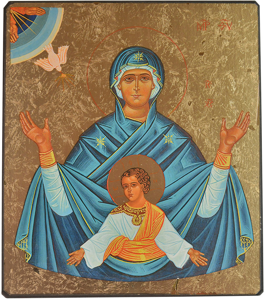 Marie Mère de l'Emmanuel - Mini icône autocollante 8x7 cm -  376.13