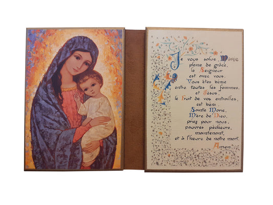 Vierge de la Lumière - Diptyque 11x18 cm -  742.F4
