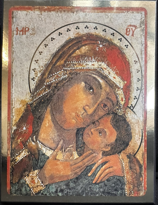 Vierge de Korsun - Icône tradition 14x10.6 cm - 120.42