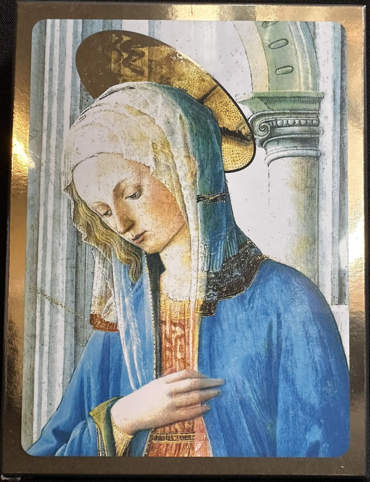 Vierge de l'Annonciation - Icône tradition 14x10.6 cm - 185.42
