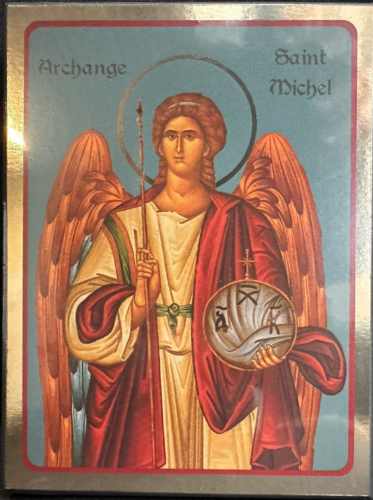 Saint Michel -  Icône tradition 14x10.6 cm - 503.42