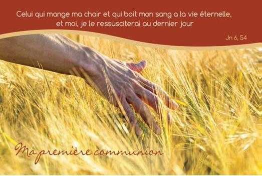Carte simple Ma première communion