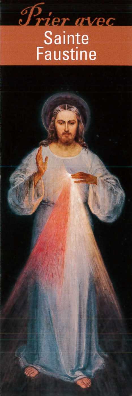 Signet Prier avec Sainte Faustine - Lot de 10 - Prier avec quelques grands témoins