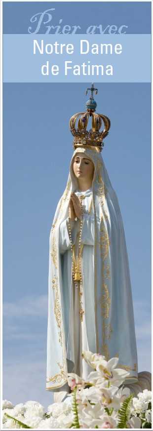Signet Prier avec Notre Dame de Fatima - Lot de 10