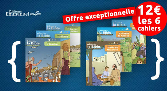 Pack 6 cahiers d'activité Découvrir la Bible en BD