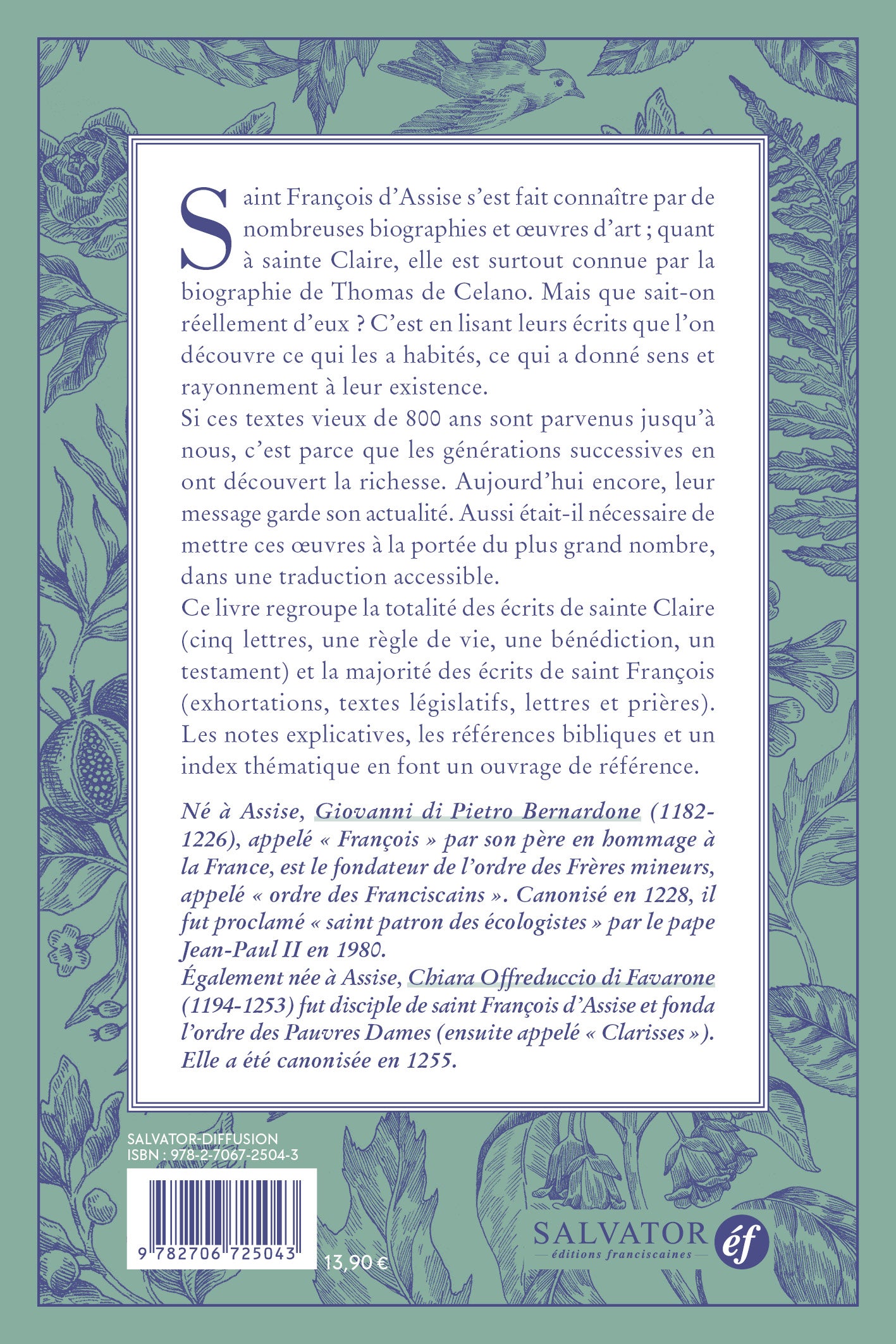 Ecrits - Francois d'Assise