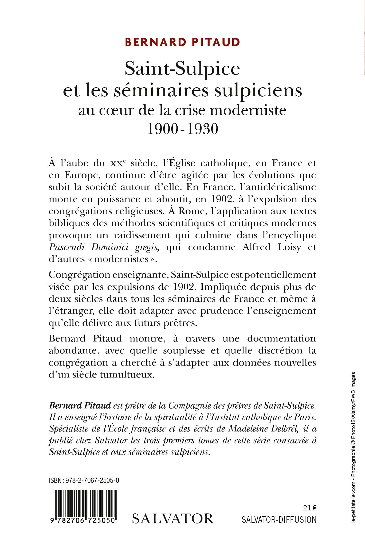 La compagnie de Saint-Sulpice 1900 - 1930