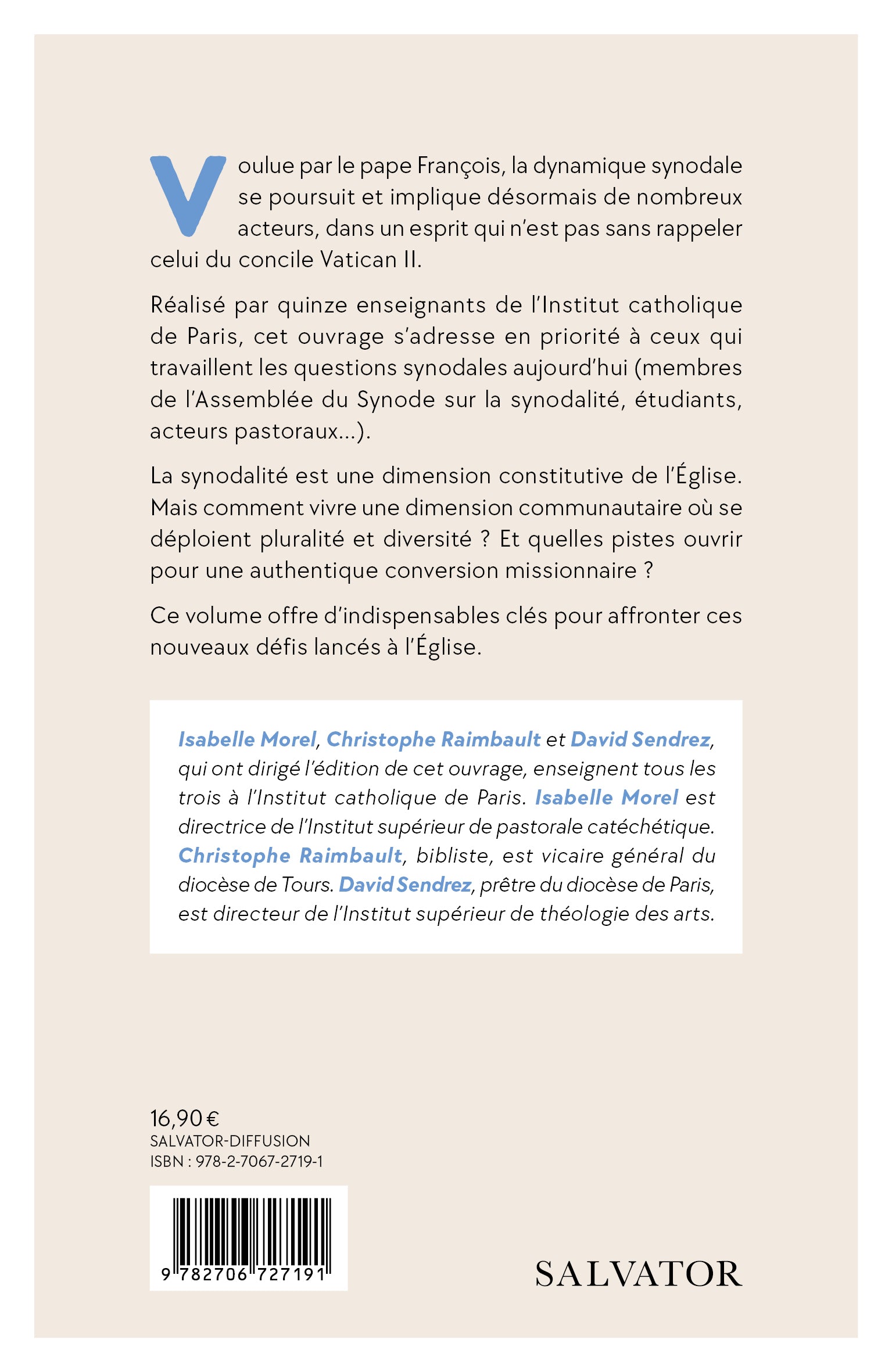 Clés pour une Eglise synodale