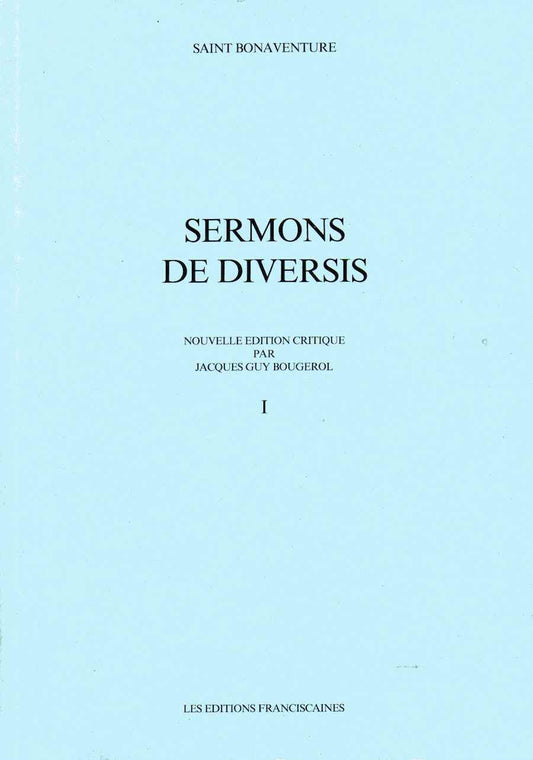 SERMONS DE DIVERSIS TOME 1