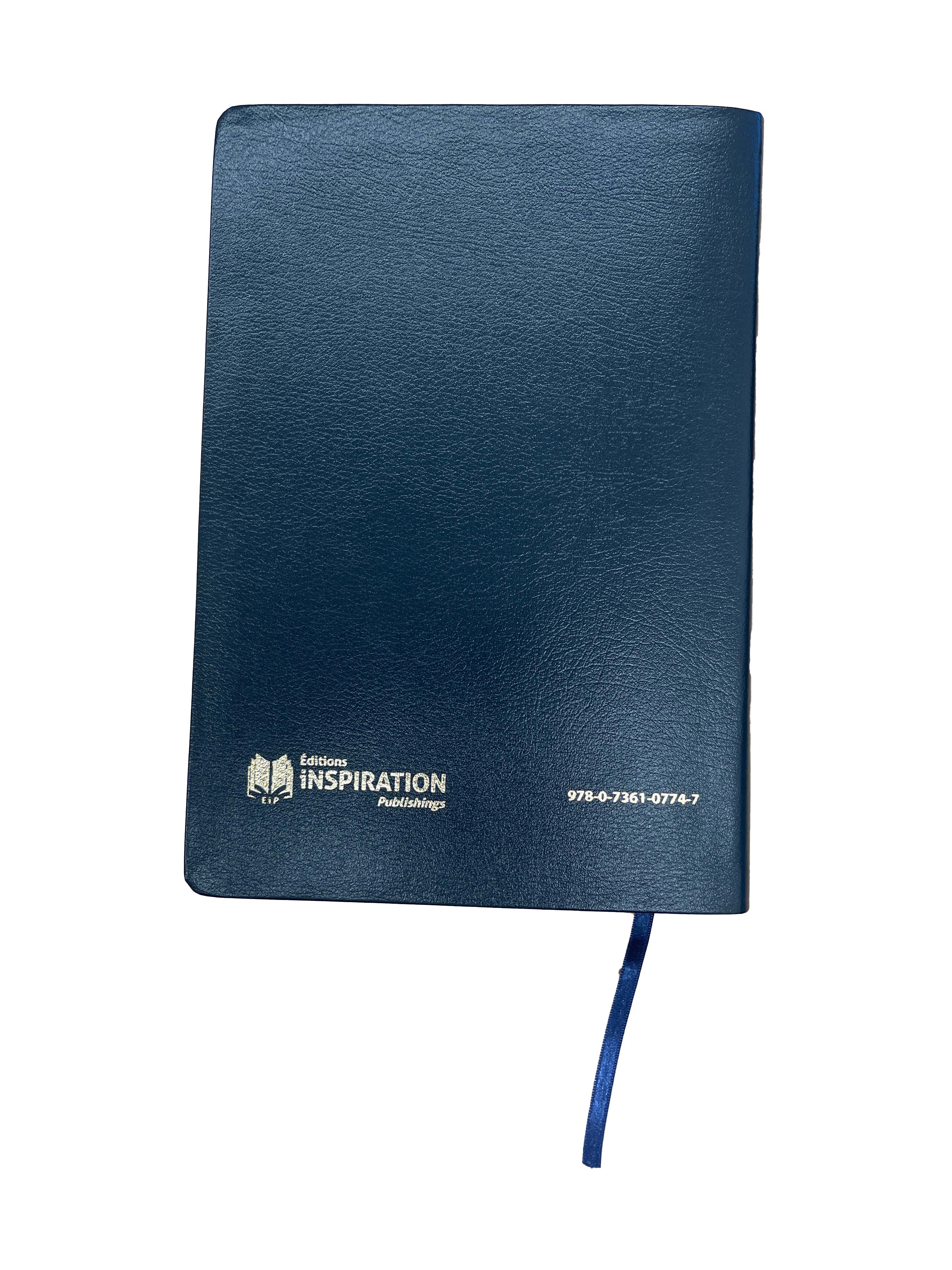 Bible Esprit et Vie | Cuir Bleu | Coffret rigide | Modèle 2025