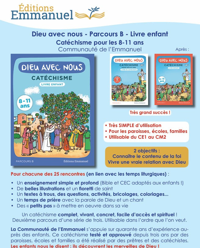 Dieu avec nous Parcours B - Livre de l'enfant