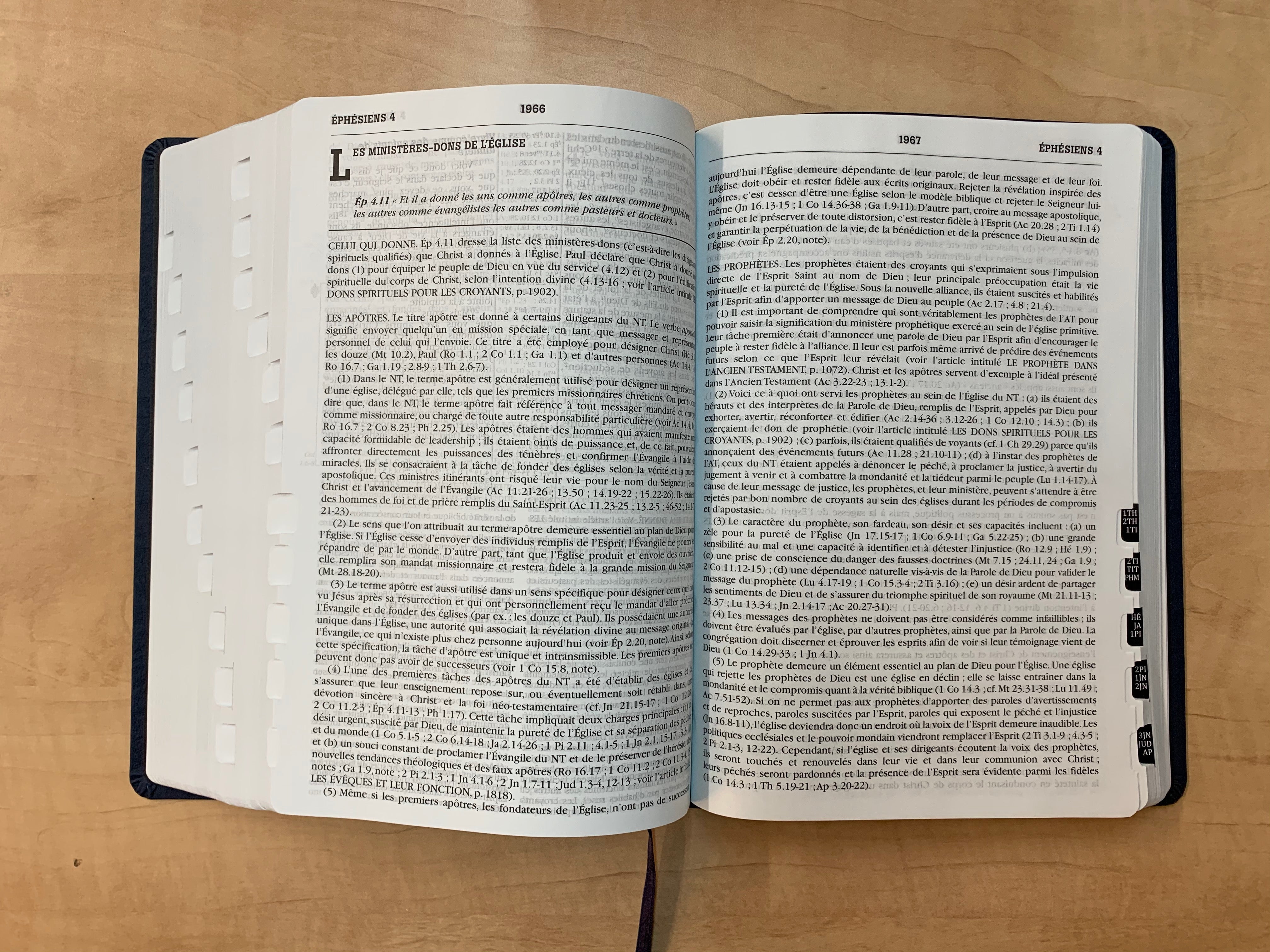 Bible Esprit et Vie Edition Nuit PU Bleu - Boutique iNSPIRATION